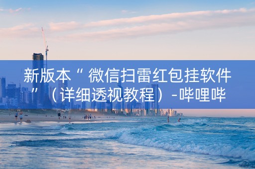 新版本“ 微信扫雷红包挂软件”（详细透视教程）-哔哩哔哩