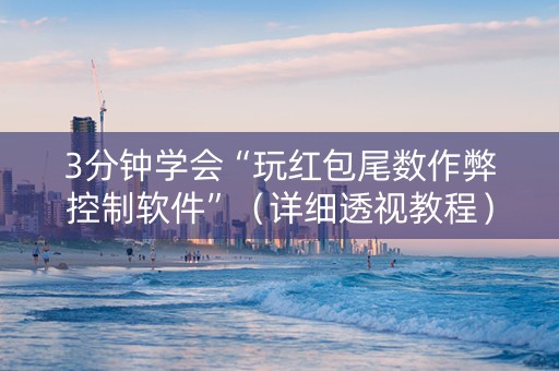 3分钟学会“玩红包尾数作弊控制软件”（详细透视教程）-哔哩哔哩
