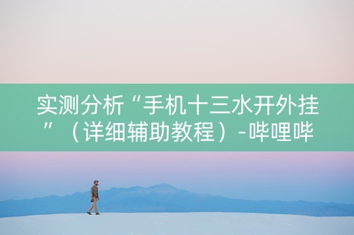 实测分析“手机十三水开外挂”（详细辅助教程）-哔哩哔哩