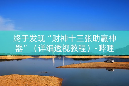 终于发现“财神十三张助赢神器”（详细透视教程）-哔哩哔哩