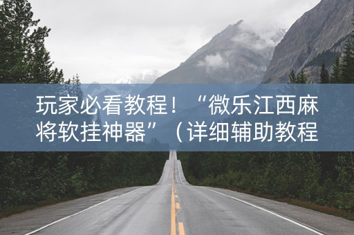 玩家必看教程！“微乐江西麻将软挂神器”（详细辅助教程）-哔哩哔哩