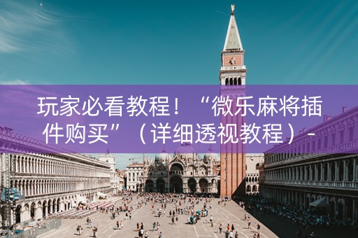 玩家必看教程！“微乐麻将插件购买”（详细透视教程）-哔哩哔哩