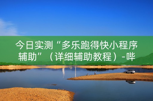 今日实测“多乐跑得快小程序辅助”（详细辅助教程）-哔哩哔哩