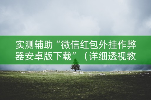 实测辅助“微信红包外挂作弊器安卓版下载”（详细透视教程）-哔哩哔哩