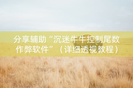 分享辅助“沉迷牛牛控制尾数作弊软件”（详细透视教程）-哔哩哔哩