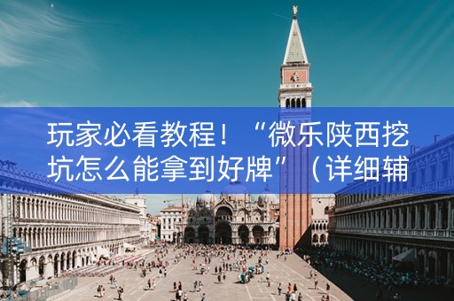 玩家必看教程！“微乐陕西挖坑怎么能拿到好牌”（详细辅助教程）-哔哩哔哩