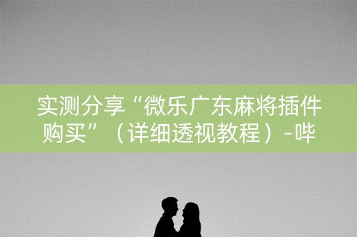 实测分享“微乐广东麻将插件购买”（详细透视教程）-哔哩哔哩
