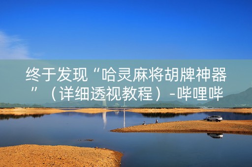 终于发现“哈灵麻将胡牌神器”（详细透视教程）-哔哩哔哩