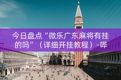 今日盘点“微乐广东麻将有挂的吗”（详细开挂教程）-哔哩哔哩