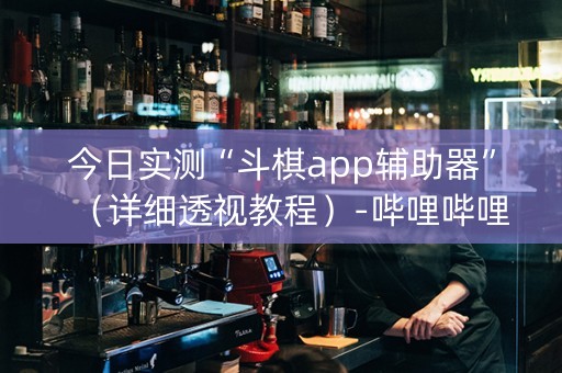 今日实测“斗棋app辅助器”（详细透视教程）-哔哩哔哩