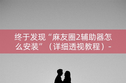 终于发现“麻友圈2辅助器怎么安装”（详细透视教程）-哔哩哔哩