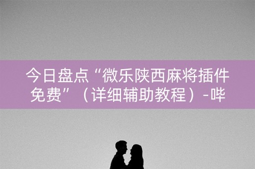 今日盘点“微乐陕西麻将插件免费”（详细辅助教程）-哔哩哔哩