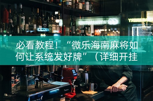 必看教程！“微乐海南麻将如何让系统发好牌”（详细开挂教程）-哔哩哔哩