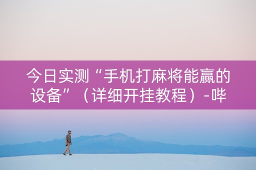 今日实测“手机打麻将能赢的设备”（详细开挂教程）-哔哩哔哩