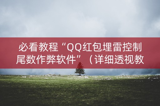 必看教程“QQ红包埋雷控制尾数作弊软件”（详细透视教程）-哔哩哔哩