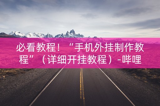 必看教程！“手机外挂制作教程”（详细开挂教程）-哔哩哔哩