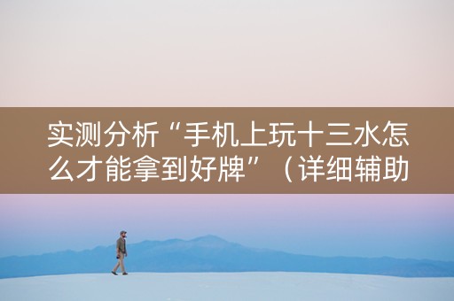 实测分析“手机上玩十三水怎么才能拿到好牌”（详细辅助教程）-哔哩哔哩