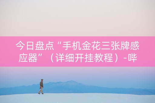 今日盘点“手机金花三张牌感应器”（详细开挂教程）-哔哩哔哩