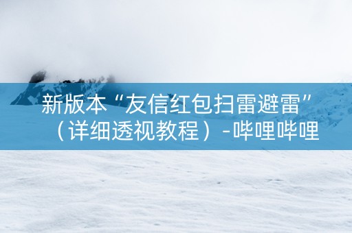 新版本“友信红包扫雷避雷”（详细透视教程）-哔哩哔哩