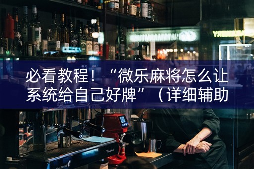 必看教程！“微乐麻将怎么让系统给自己好牌”（详细辅助教程）-哔哩哔哩