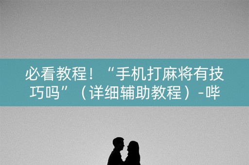 必看教程！“手机打麻将有技巧吗”（详细辅助教程）-哔哩哔哩