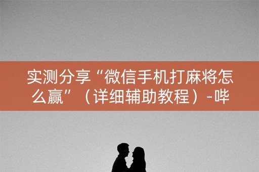 实测分享“微信手机打麻将怎么赢”（详细辅助教程）-哔哩哔哩