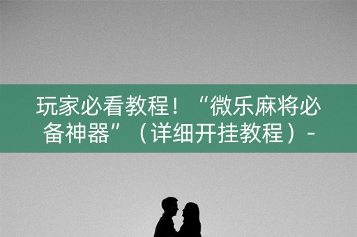 玩家必看教程！“微乐麻将必备神器”（详细开挂教程）-哔哩哔哩