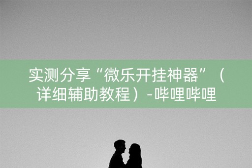 实测分享“微乐开挂神器”（详细辅助教程）-哔哩哔哩