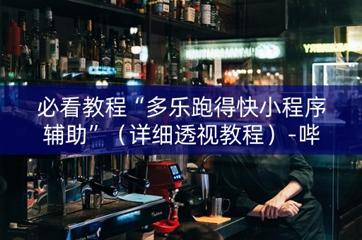 必看教程“多乐跑得快小程序辅助”（详细透视教程）-哔哩哔哩