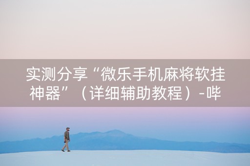 实测分享“微乐手机麻将软挂神器”（详细辅助教程）-哔哩哔哩
