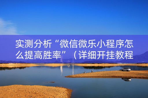 实测分析“微信微乐小程序怎么提高胜率”（详细开挂教程）-哔哩哔哩