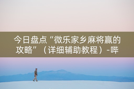 今日盘点“微乐家乡麻将赢的攻略”（详细辅助教程）-哔哩哔哩