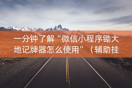 一分钟了解“微信小程序锄大地记牌器怎么使用”（辅助挂发牌规律)