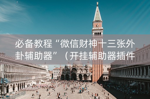 必备教程“微信财神十三张外卦辅助器”（开挂辅助器插件)
