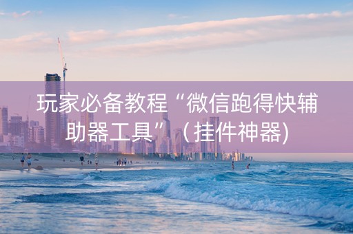 玩家必备教程“微信跑得快辅助器工具”（挂件神器)