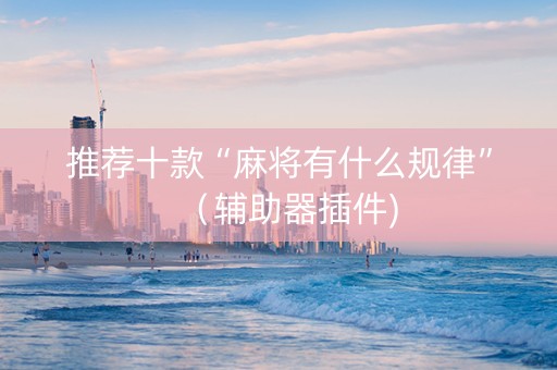 推荐十款“麻将有什么规律”（辅助器插件)