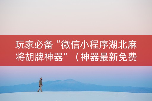 玩家必备“微信小程序湖北麻将胡牌神器”（神器最新免费)