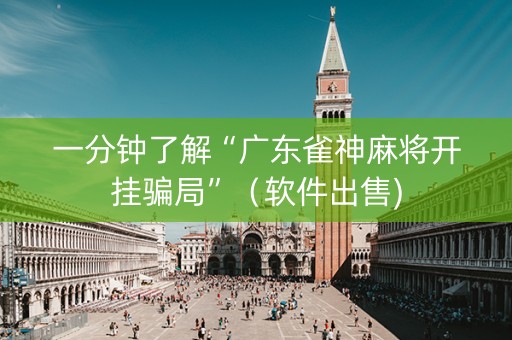 一分钟了解“广东雀神麻将开挂骗局”（软件出售)
