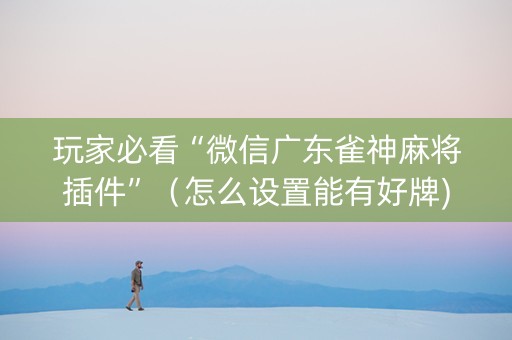 玩家必看“微信广东雀神麻将插件”（怎么设置能有好牌)