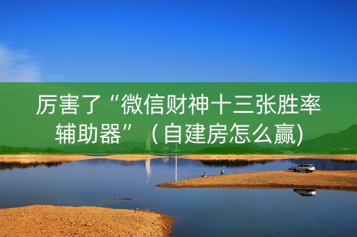 厉害了“微信财神十三张胜率辅助器”（自建房怎么赢)