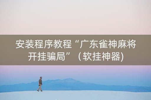 安装程序教程“广东雀神麻将开挂骗局”（软挂神器)