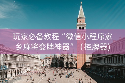 玩家必备教程“微信小程序家乡麻将变牌神器”（控牌器)