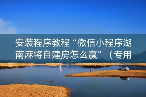 安装程序教程“微信小程序湖南麻将自建房怎么赢”（专用神器)