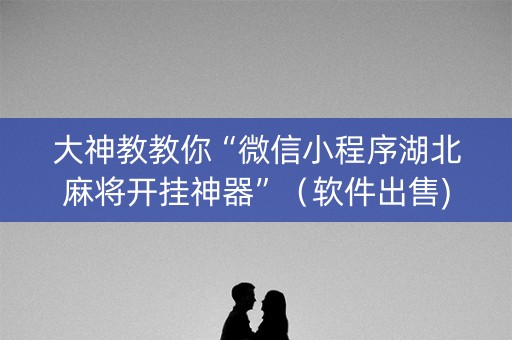 大神教教你“微信小程序湖北麻将开挂神器”（软件出售)
