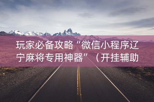 玩家必备攻略“微信小程序辽宁麻将专用神器”（开挂辅助器插件)