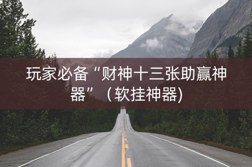 玩家必备“财神十三张助赢神器”（软挂神器)