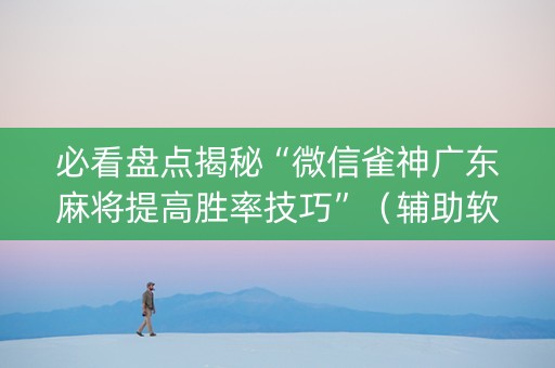 必看盘点揭秘“微信雀神广东麻将提高胜率技巧”（辅助软件)