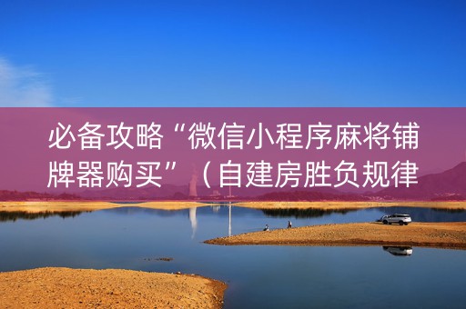 必备攻略“微信小程序麻将铺牌器购买”（自建房胜负规律)