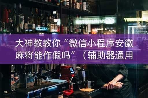 大神教教你“微信小程序安徽麻将能作假吗”（辅助器通用版)