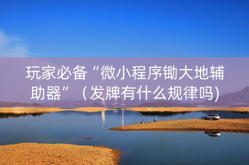玩家必备“微小程序锄大地辅助器”（发牌有什么规律吗)